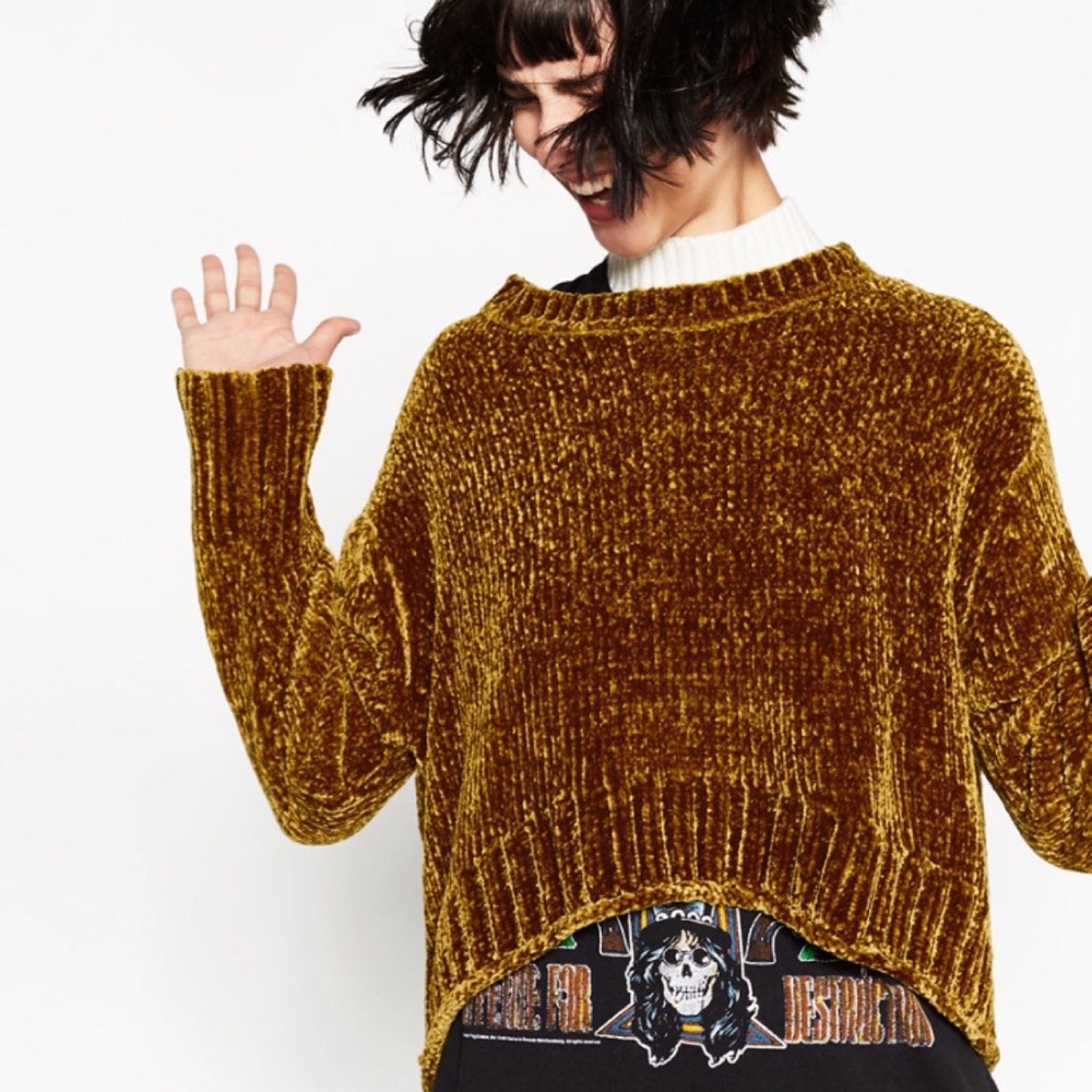 Zara mustard knit